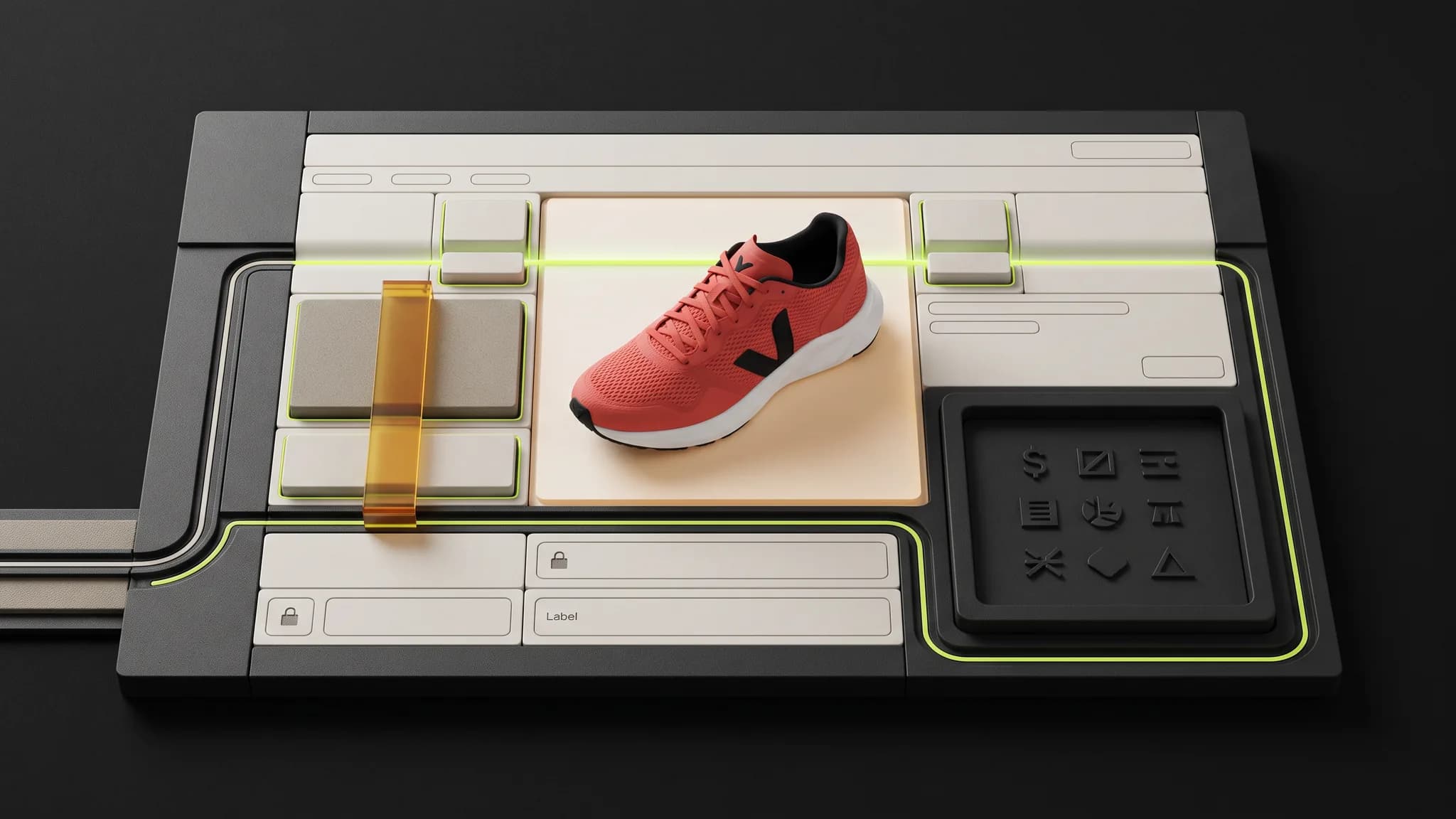 A Gradient scan selecting safe product components, pausing at approval gates, and routing around protected systems